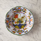 Scalloped Edge Carnation Porcelain Soup Bowl, 9 inches