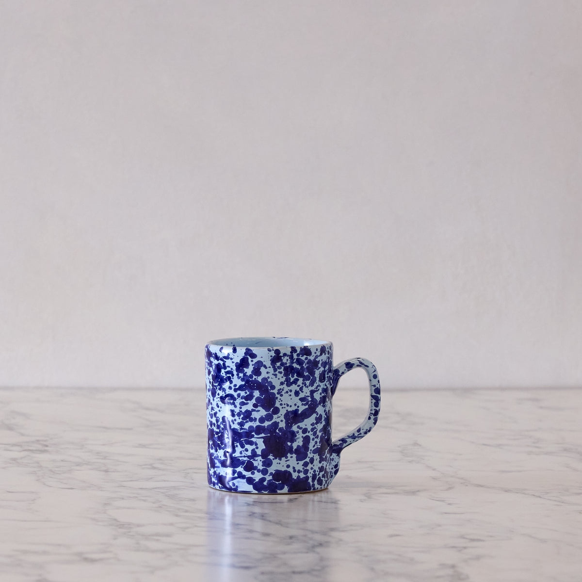 Splatterware Mug, Blue on Blue