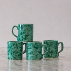 Splatterware Mug, Green on Green