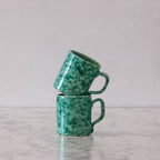 Splatterware Mug, Green on Green