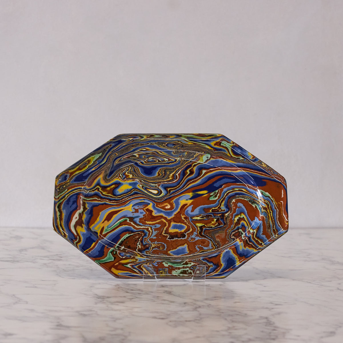 Terre Mêlée Small Octagonal Platter, Carnival