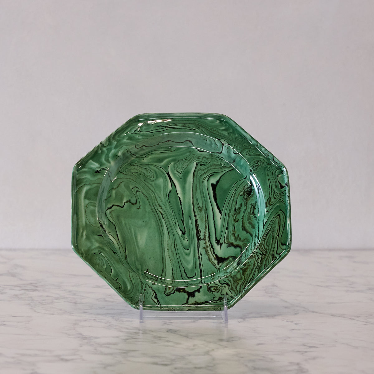 Terre Mêlée Dinner Plate, Green