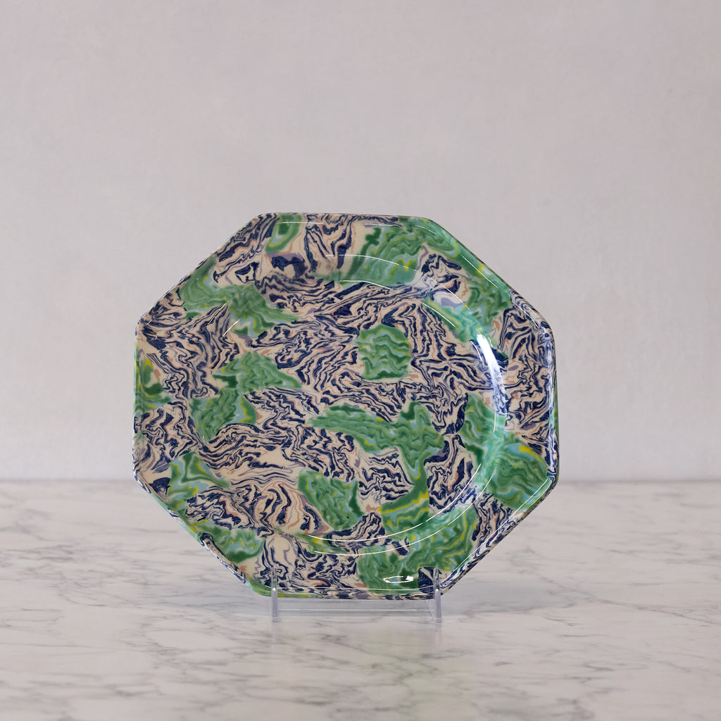 Terre Mêlée Dinner Plate, Green & Blue