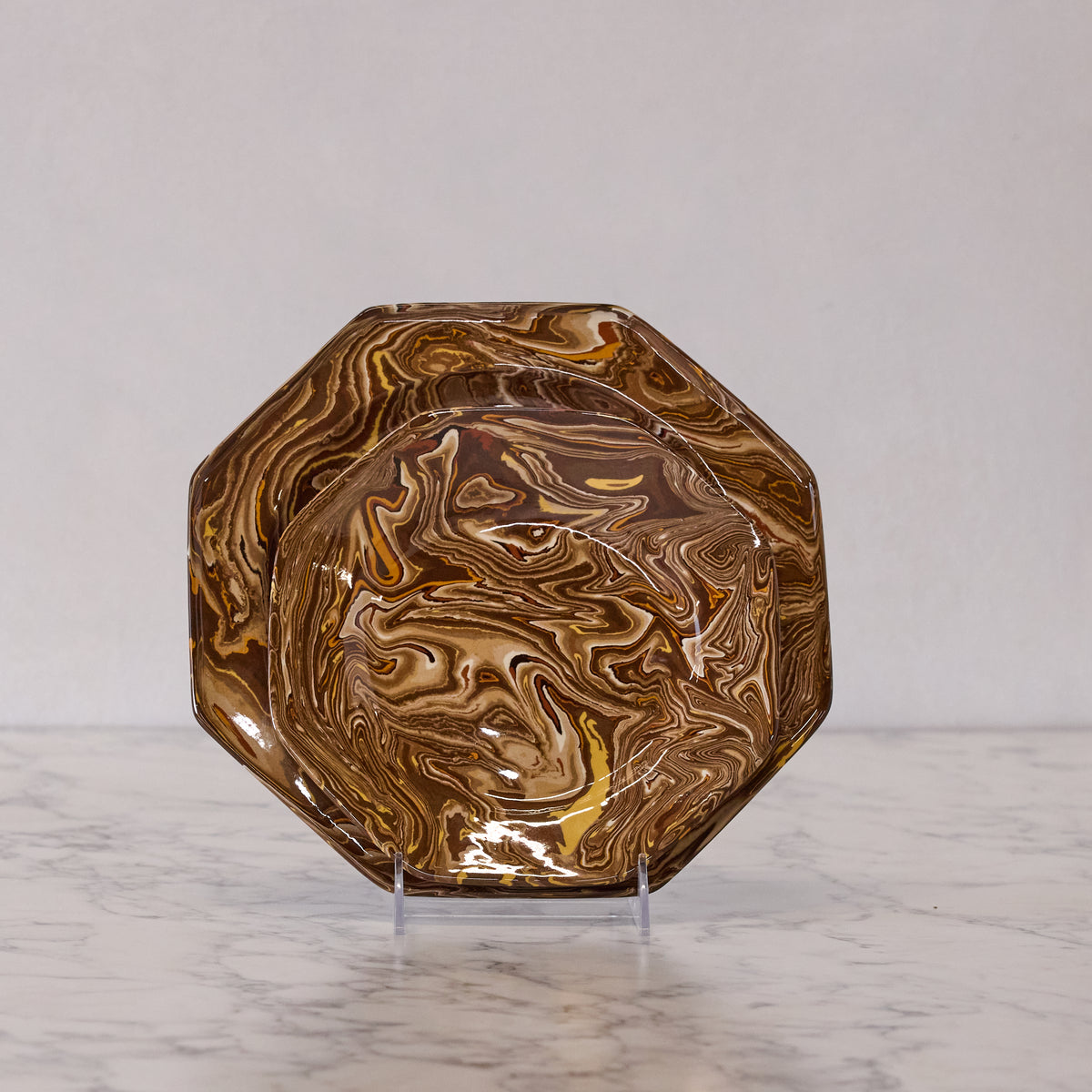 Terre Mêlée Dinner Plate, Brown