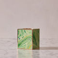 Marbled Tissue Box Cover, Lime Green