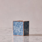 Marbled Tissue Box Cover, Indigo