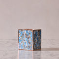 Marbled Tissue Box Cover, Aegean Blue