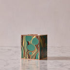 Marbled Tissue Box Cover, Emerald