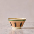 Large Mochaware Bowl, Seaweed Persimmon
