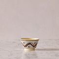 Small Mochaware Bowl, Earthworm Blue