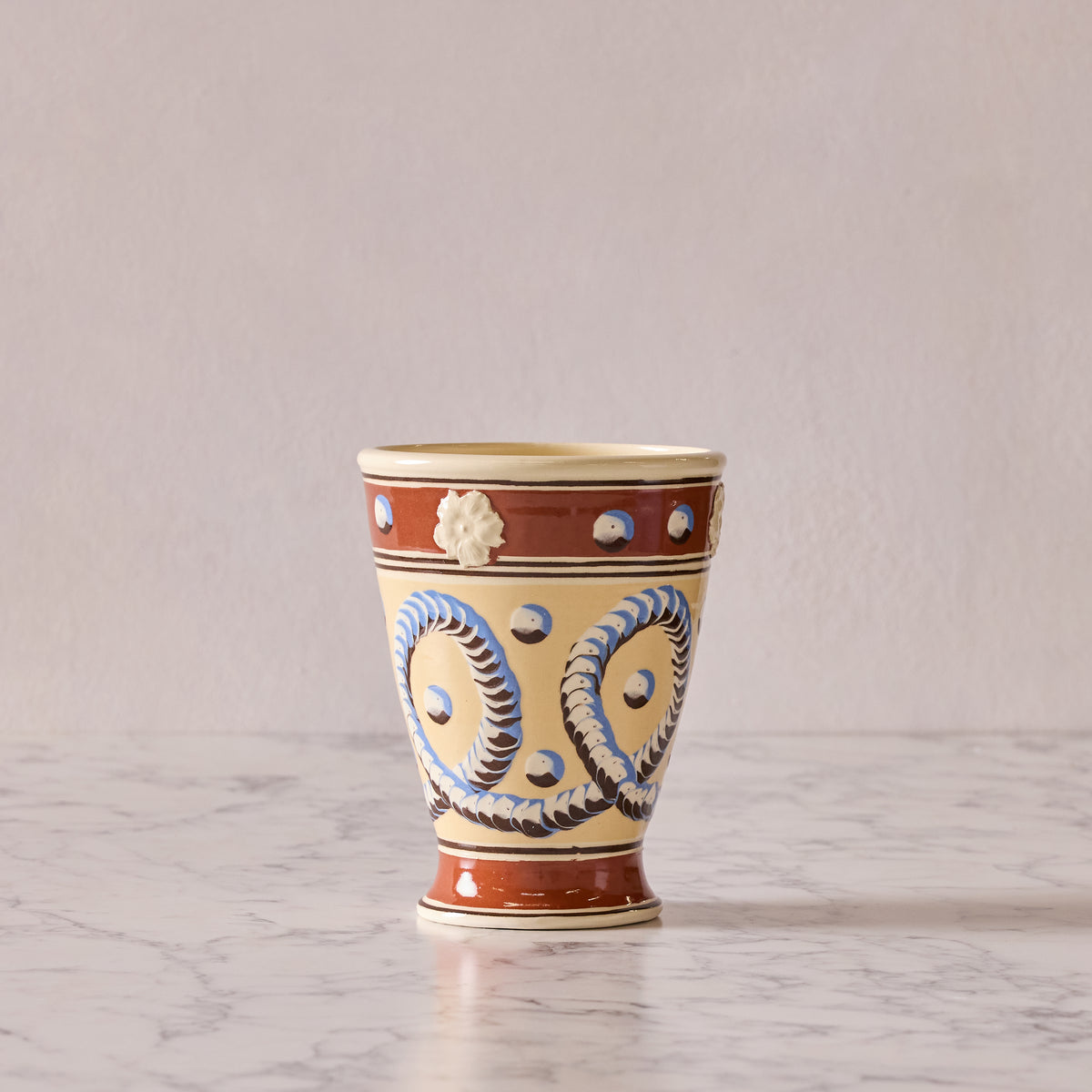 Mochaware Cachepot, Yellow