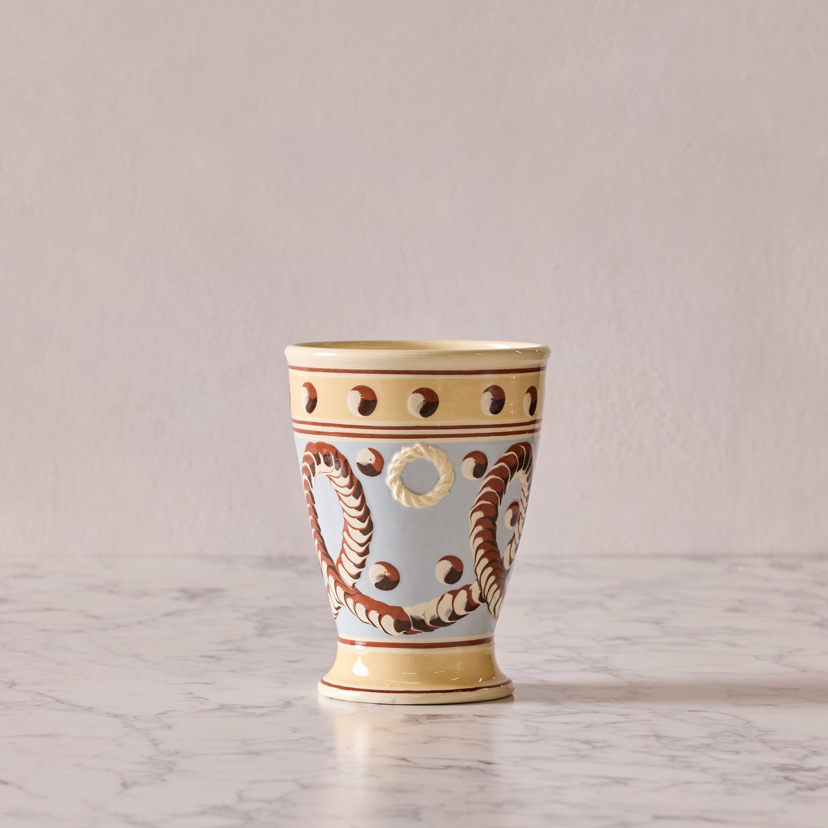Mochaware Cachepot, Blue