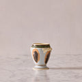 Mochaware Urn Vase, Blue