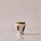 Mochaware Urn Vase, Blue