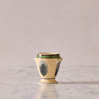Mochaware Urn Vase, Yellow