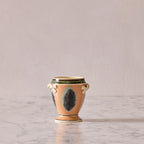Mochaware Urn Vase, Persimmon
