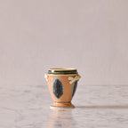 Mochaware Urn Vase, Persimmon
