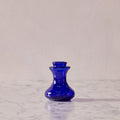 Hand Blown Bulb Vase in Cobalt, Round