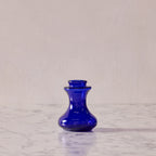 Hand Blown Bulb Vase in Cobalt, Round