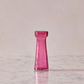 Handblown Bulb Vase, Tall Rose