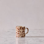 Splatterware Mug, Brown on Cream