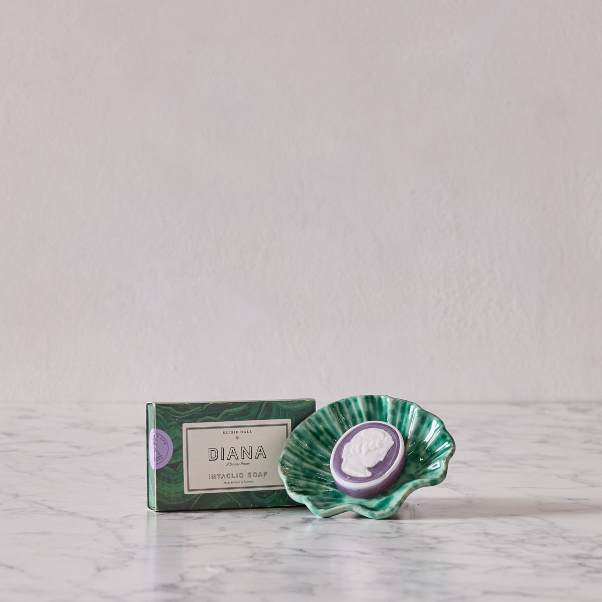 Green on Green Shell Dish and Soap Gift Set, Multiple Options