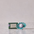 Sea Green on White Shell Dish and Soap Gift Set, Multiple Options