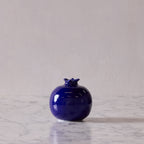 Glazed Terracotta Pomegranate, X-Large Blue