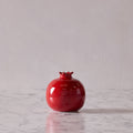 Glazed Terracotta Pomegranate, X-Large Red