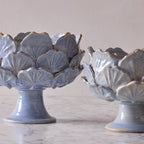 Small Ceramic Ginkgo Vase, Blue