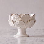 Small Ceramic Ginkgo Vase, White