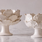 Small Ceramic Ginkgo Vase, White