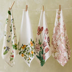 Summerill & Bishop Stripe in White & Rose Linen Napkins