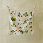 Summerill & Bishop Botanical Tiles Linen Napkin
