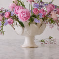 Large Ceramic Petal Vase, White