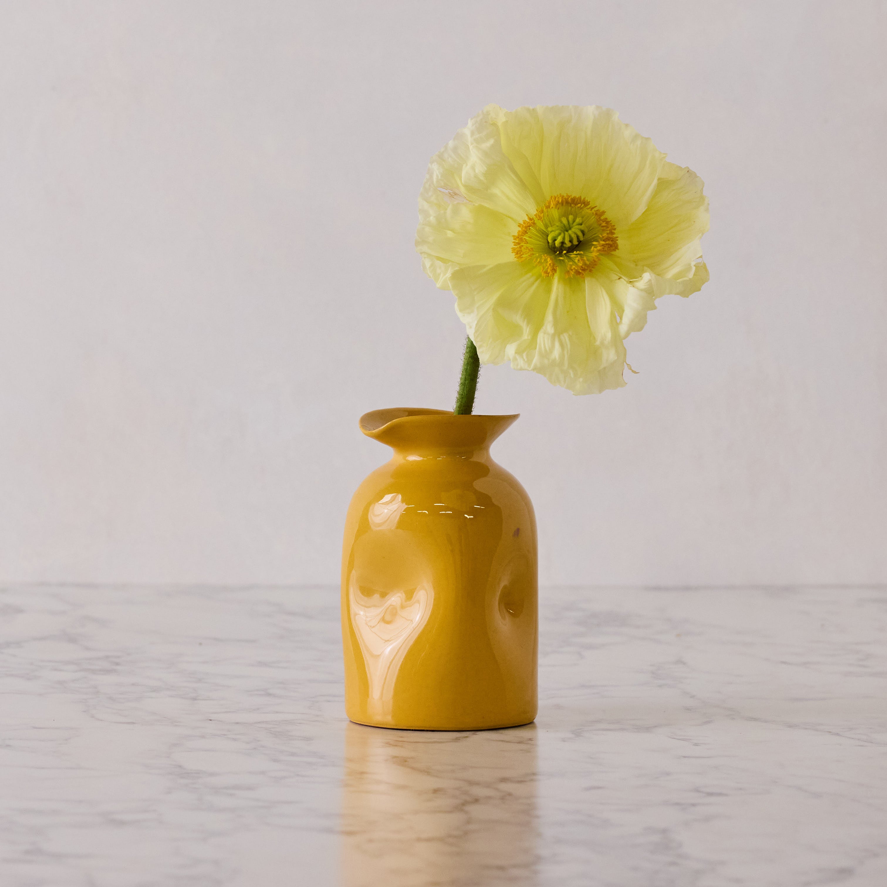 Colombe d'Or Pinchpot Vase, Ochre
