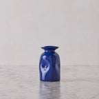 Colombe d'Or Pinchpot Vase, Cobalt
