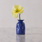 Colombe d'Or Pinchpot Vase, Cobalt