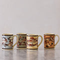 Set of Four Marbleware Mugs, Four Colors