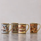 Set of Four Marbleware Mugs, Four Colors