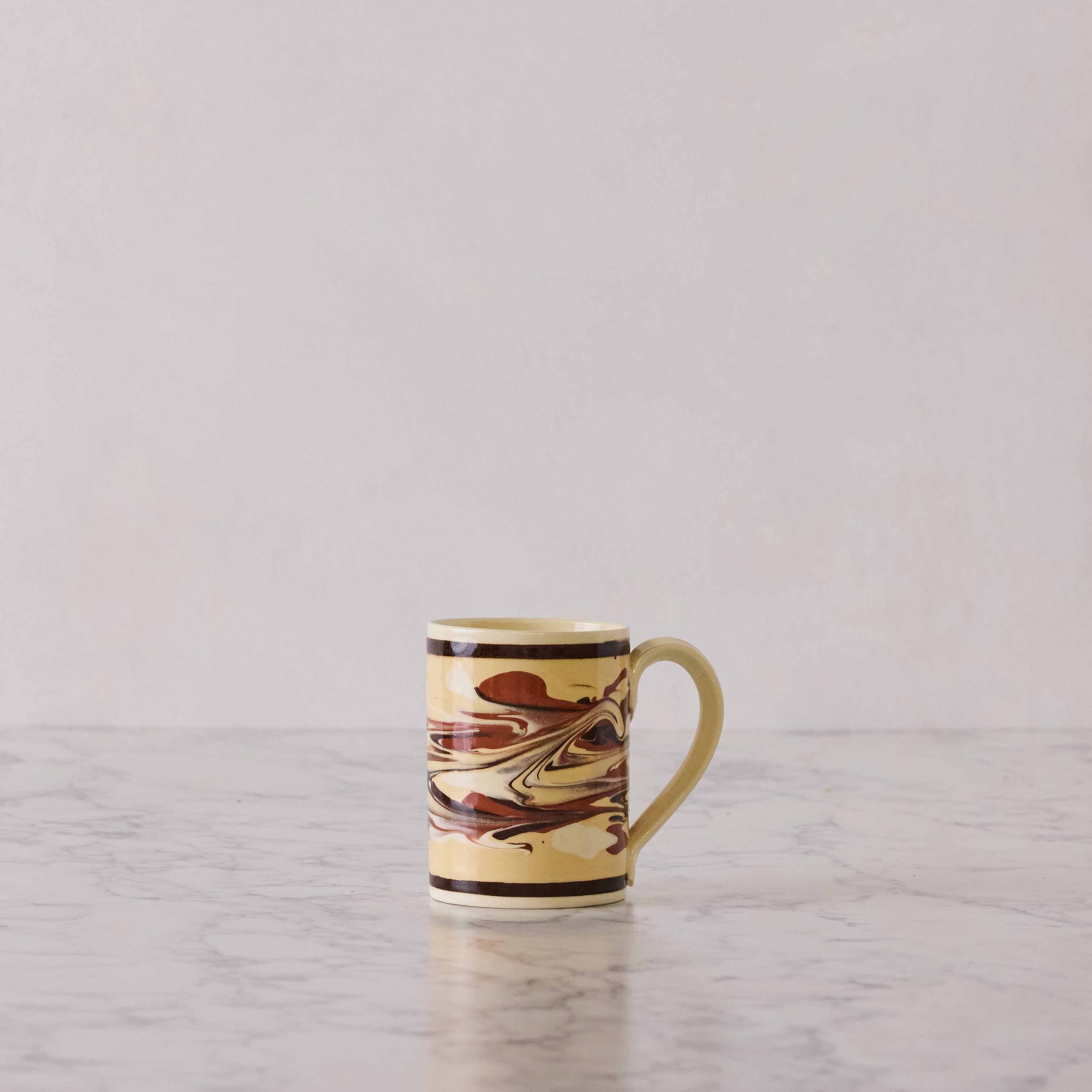 Set of Four Marbleware Mugs, Four Colors