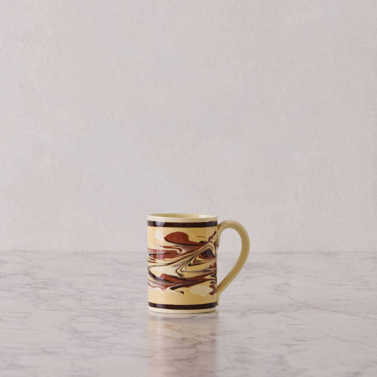 Set of Four Marbleware Mugs, Four Colors