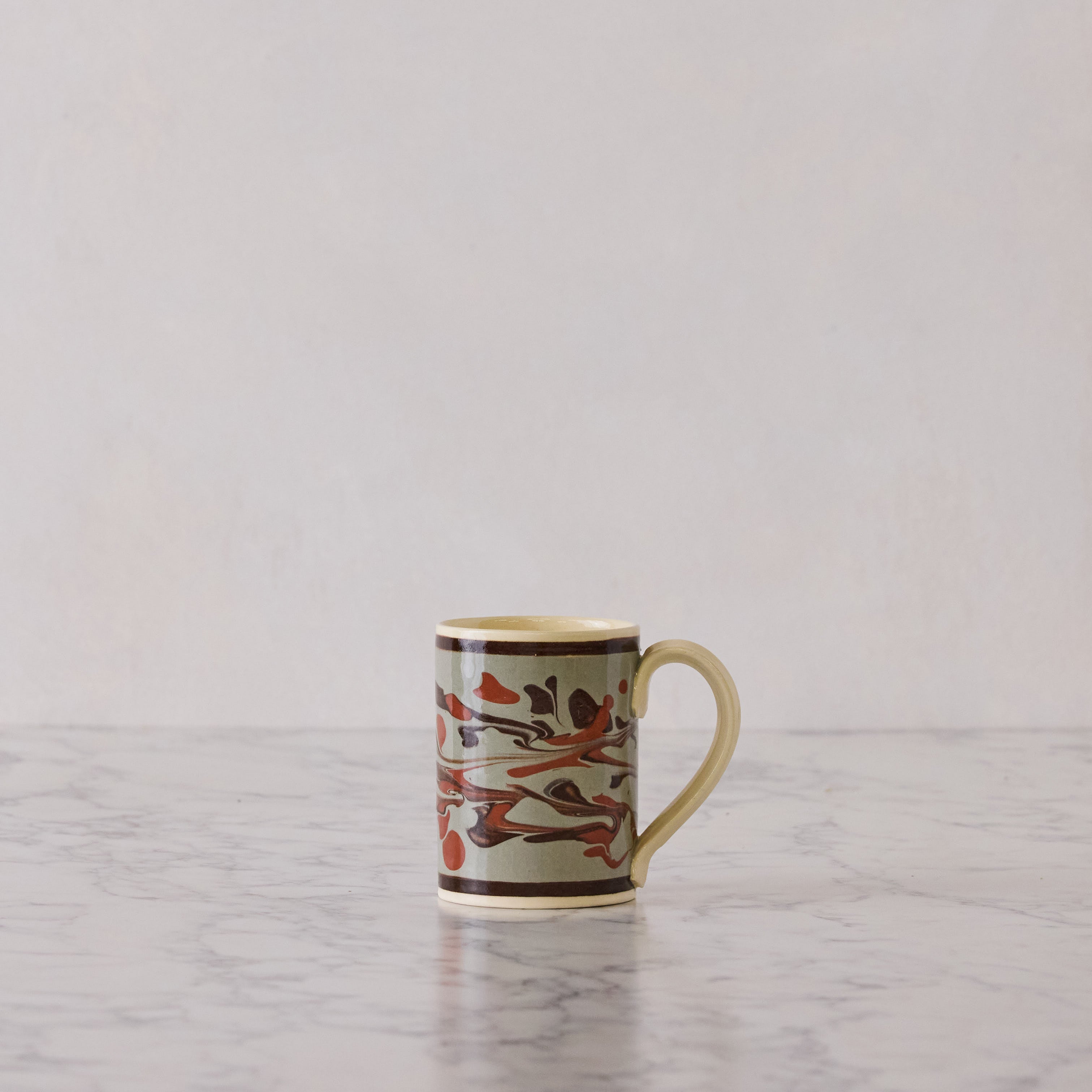 Set of Four Marbleware Mugs, Four Colors