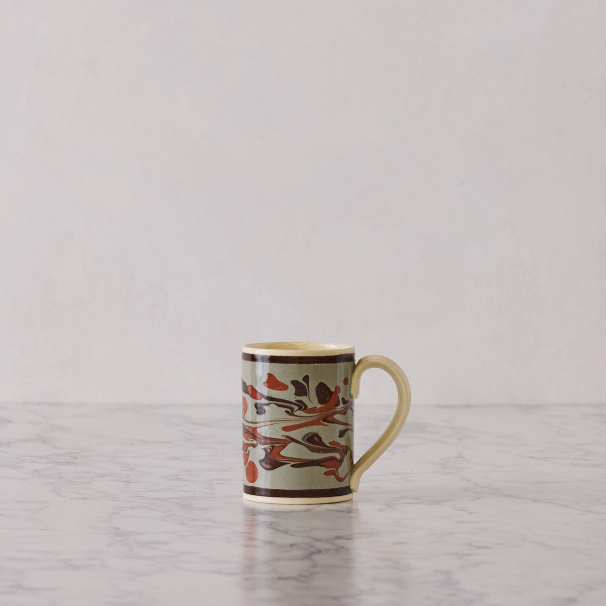 Set of Four Marbleware Mugs, Four Colors