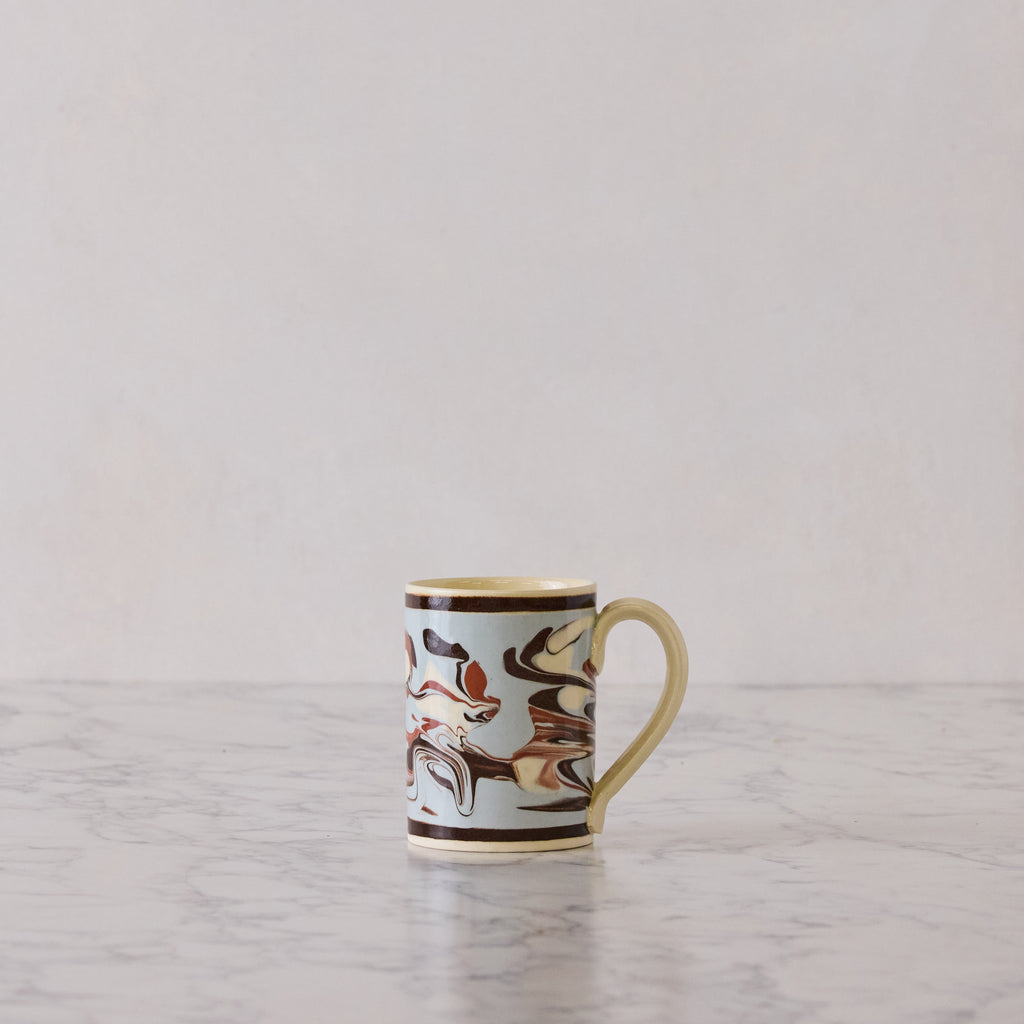 Set of Four Marbleware Mugs, Four Colors