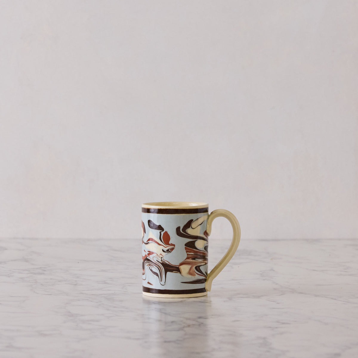 Set of Four Marbleware Mugs, Four Colors