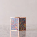 Marbled Tissue Box Cover, Coral