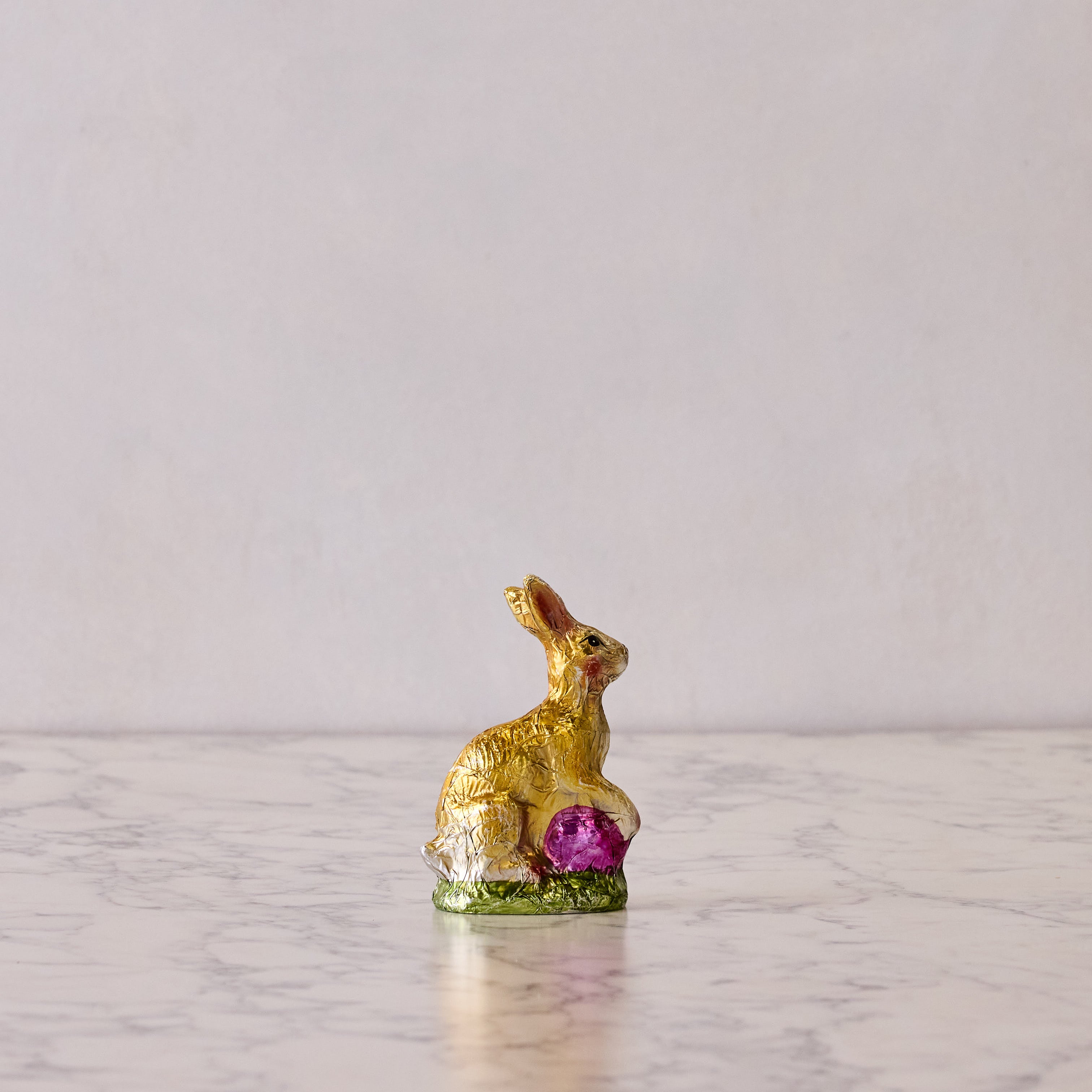 Pink Egg Foil Bunny
