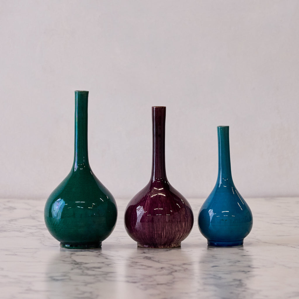 19th century Japanese Awaji Vase in Jade