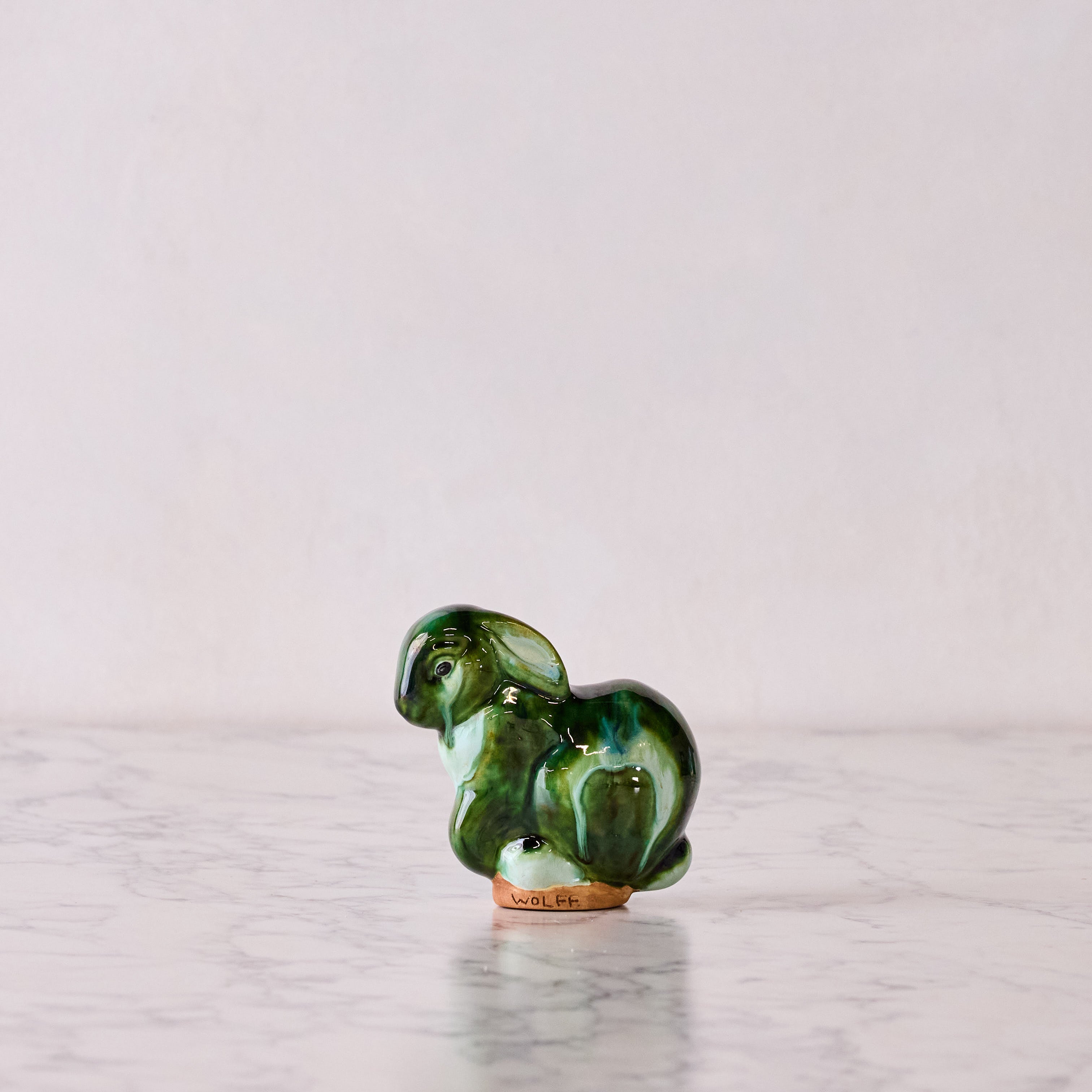 Large Bunny, Emerald & Forest Green